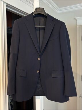 Tailored Men's Navy sport jacket Blazer - Classic Two-Button Jacket